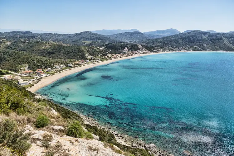 Spiaggia di Agios Georgios Sud 1 spiaggia agios georgios sud corfu grecia