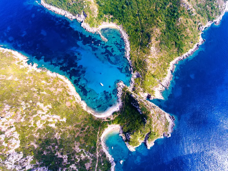 Spiaggia di Porto Timoni 2 porto timoni corfu doppia baia
